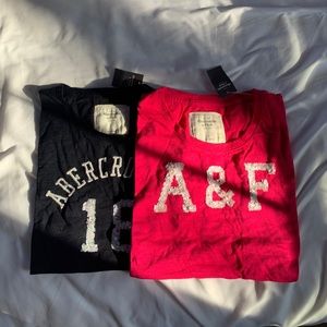 2 NWT A&F Sequin Tees